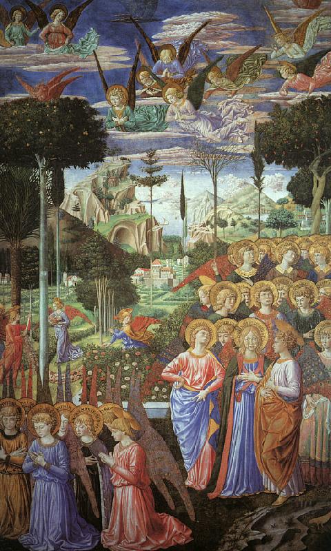 Benozzo Gozzoli Angels Worshipping oil painting image